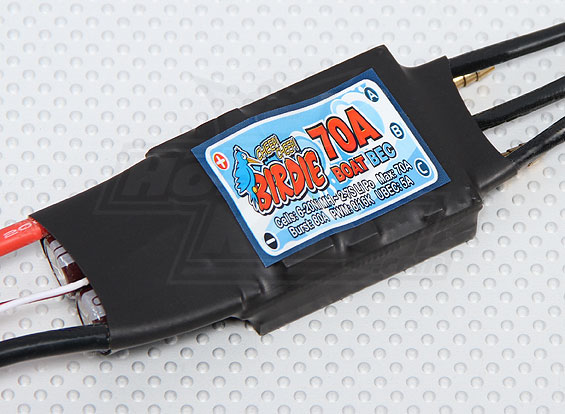 Birdie 70A Brushless Boat ESC w/5A BEC