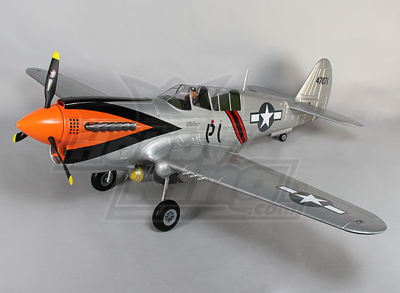 P-40N Giant Scale w/flaps & retracts 1700mm EPO Silver (ARF)