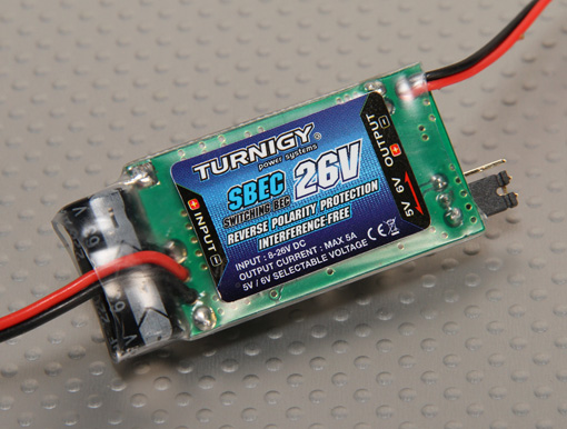 Turnigy 5A (8-26v) SBEC for Lipo 