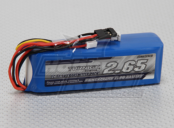 Turnigy 2650mAh 3S 1C LLF Tx Pack (Futaba/JR)