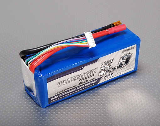 Turnigy 5000mAh 6S 30C Lipo Pack